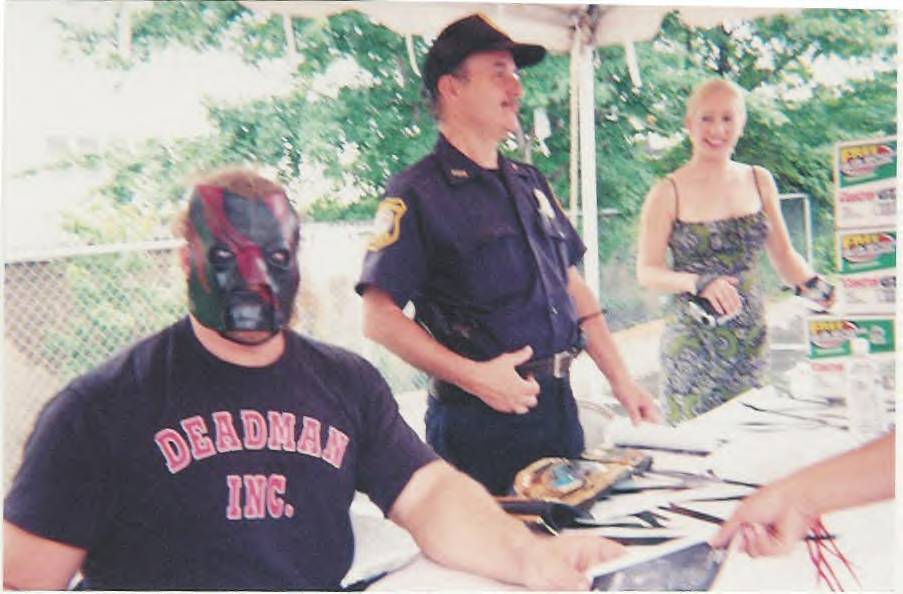 Kane Poses For Martin After Shaking His Hand June 23, 2001